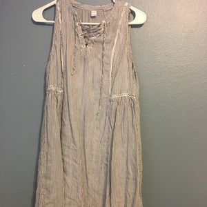 old navy blue and white striped dress